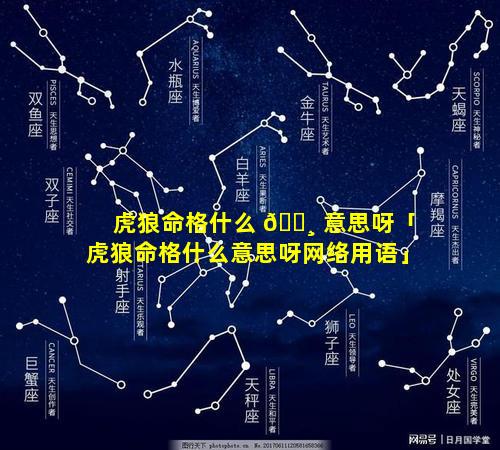 虎狼命格什么 🕸 意思呀「虎狼命格什么意思呀网络用语」